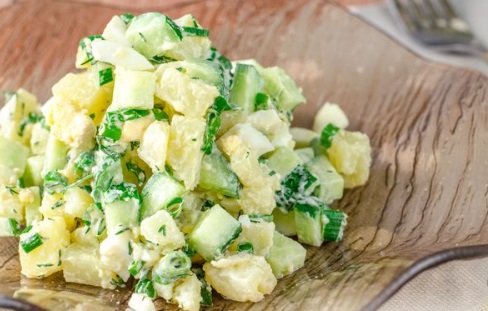 Potato Salad with Cucumber and Dill