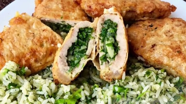 Meat Pockets with Onions and Herbs