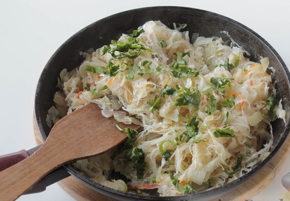 Fried Sauerkraut with Onions step 7