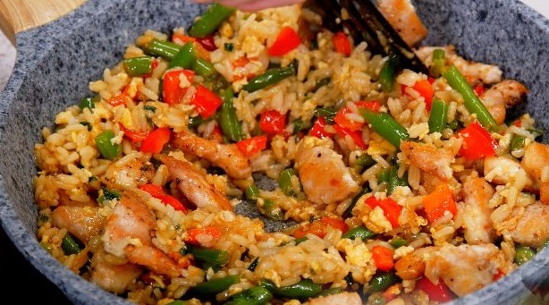 Chinese Fried Rice (with and without Chicken) step 8
