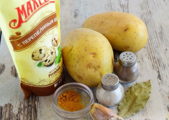 Potatoes with Mayonnaise (in the Sleeve) step 1