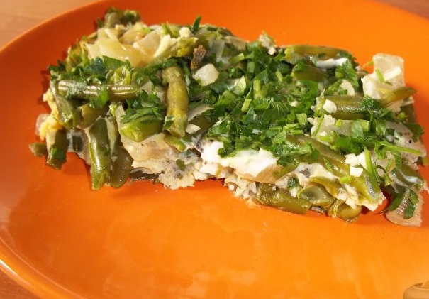 Green Beans with Egg step 11