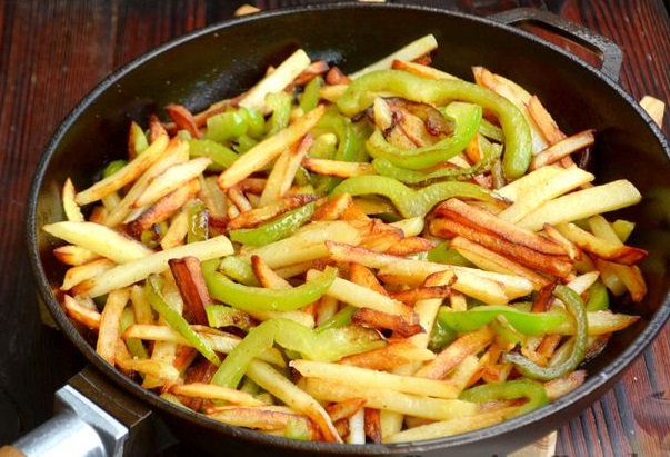 Fried Potatoes with Bell Peppers step 13
