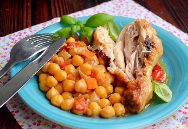 Chicken Drumsticks Stewed with Chickpeas and Vegetables step 13