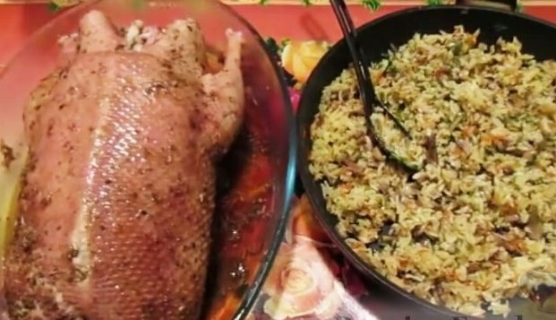 Stuffed Duck in Honey and Soy Marinade, in the Sleeve step 8