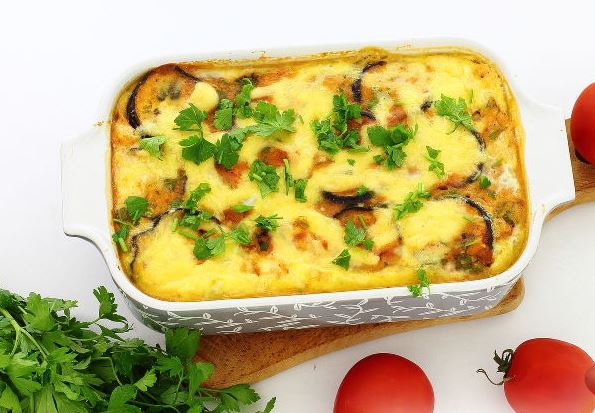 Eggplant Casserole with Cheese