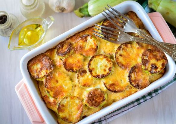 Fettuccine, Chicken and Zucchini Casserole with Cheese step 11