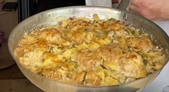 Fettuccine with Minced Meat and Mushrooms step 8