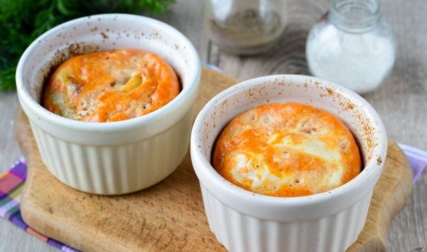 Fillet of White Fish Baked in Tomato Soufflé