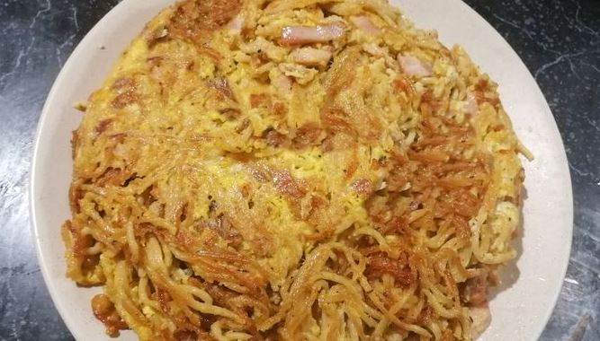 Frittata with Macaroni, Cheese and Smoked Meats step 5