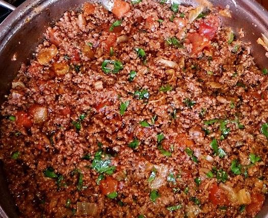 Greek Moussaka (Layered Casserole with Eggplant, Minced Meat and Milk Sauce) step 2
