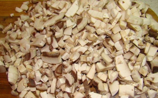 Julienne with Chicken and Mushrooms step 2