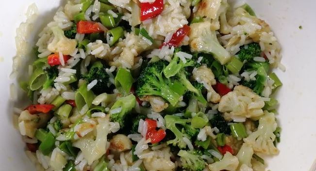 Lavash Casserole with Rice, Cauliflower, Broccoli and Bell Pepper step 9