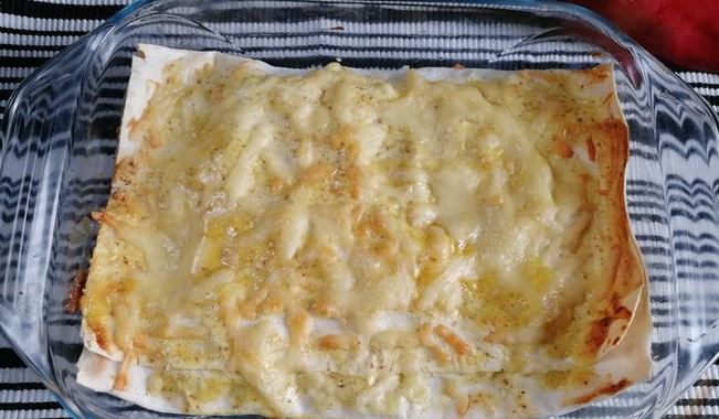 Lavash Casserole with Rice, Cauliflower, Broccoli and Bell Pepper step 15