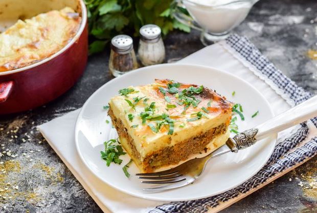 Mashed Potato Casserole with Chicken Liver