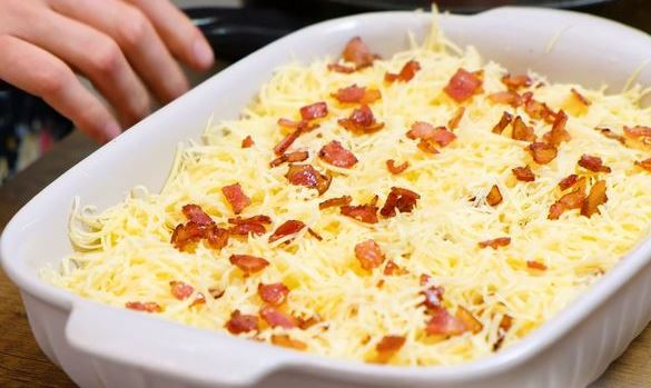 Mashed Potatoes with Bacon and Cheese, in the Oven step 5