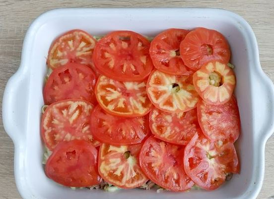 Meat Casserole with Zucchini and Tomatoes step 8