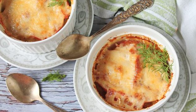 Minced Meat Casserole with Young Zucchini and Tomatoes