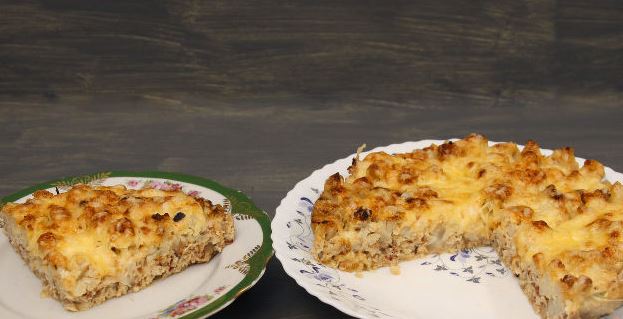 Minced Meat with Bacon and Cauliflower (in the Oven)