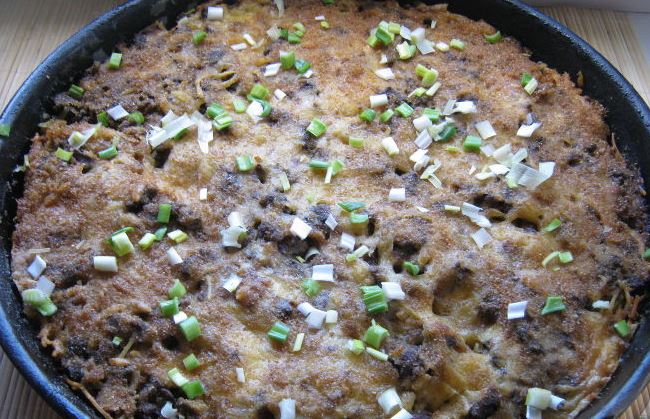Pasta, Cheese and Chicken Liver Casserole step 9