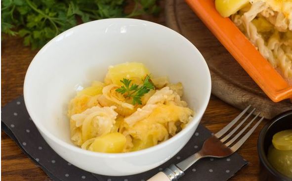 Potato and Pasta Casserole