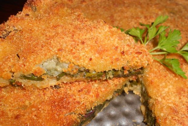 Potato Casserole with Beet Tops