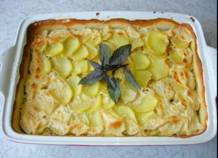 Potato Casserole with Mushrooms, Cream