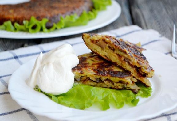 Potato Casserole with Mushrooms (in a Pan)