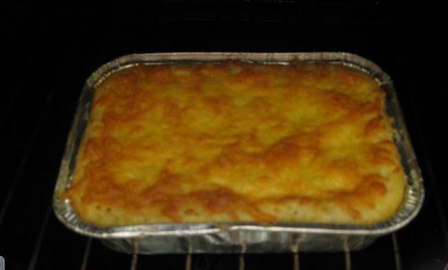 Potato Casserole with Salmon and Green Peas step 7