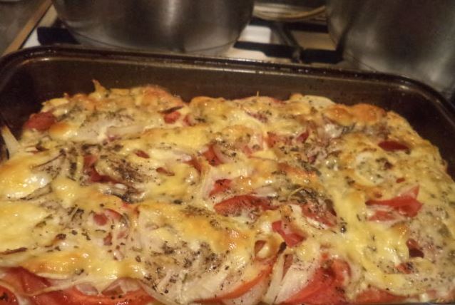 Potato Casserole with Tomatoes