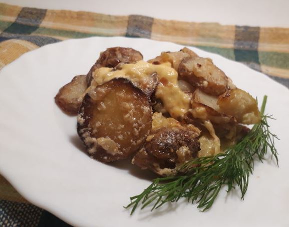 Potato Casserole with Zucchini and Cheese