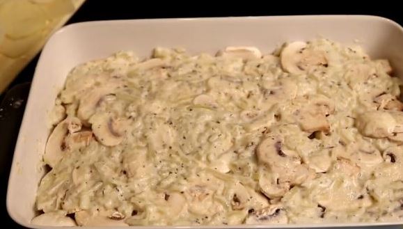 Potatoes with Mushrooms Baked with Cheese step 6