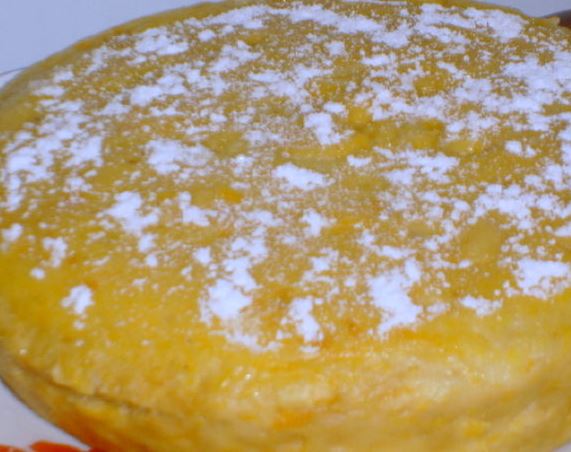 Pumpkin Casserole Cake in the Microwave