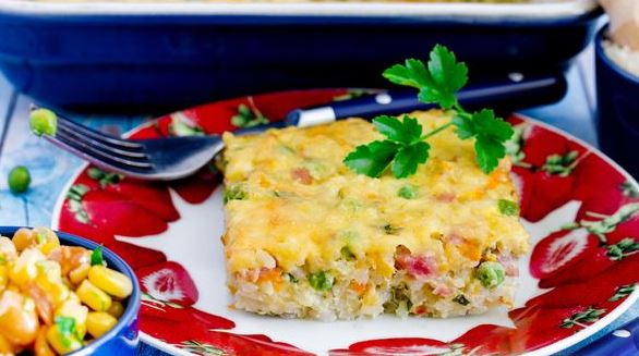 Rice Casserole with Brisket and Vegetables