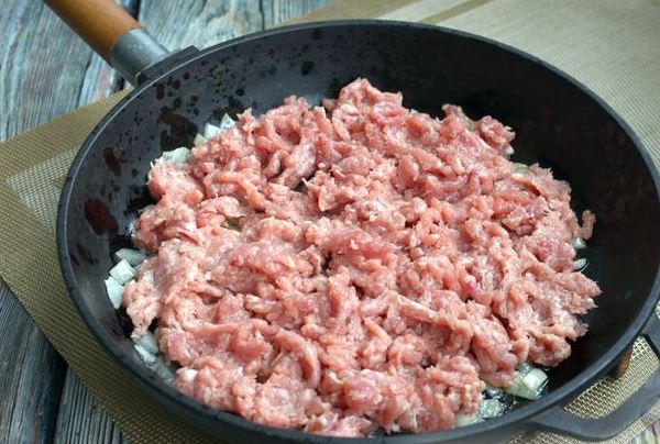 Rice Casserole with Minced Meat, Mushrooms and Cream step 7