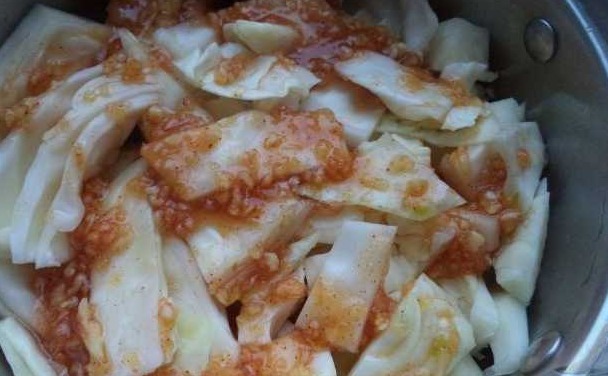 White Cabbage Kimchi step 12