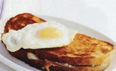 Croque Monsieur and Croque Madame sandwiches (ham and cheese sandwiches)