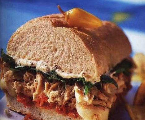 Chicken, Brie and Roasted Tomato Sandwiches