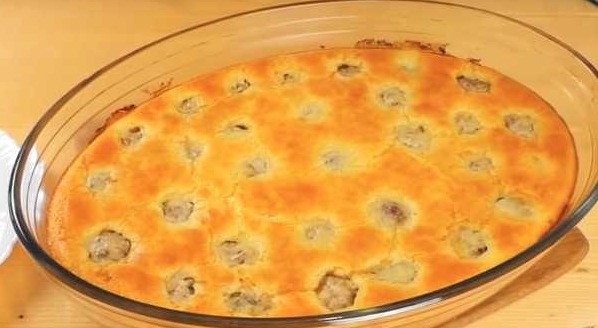 Jellied Kefir Pie with Meatballs step 11