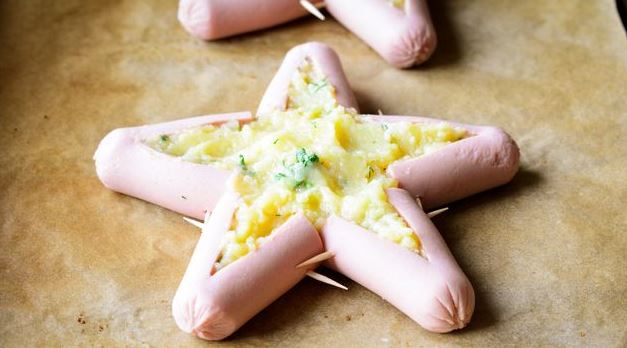 “Stars” from Sausages and Mashed Potatoes step 4