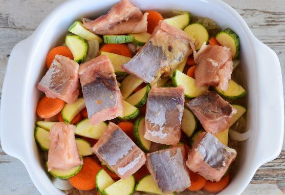 Trout Baked with Rice and Vegetables step 5