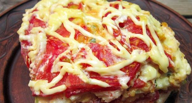 Zucchini Baked with Chicken Fillet and Tomatoes
