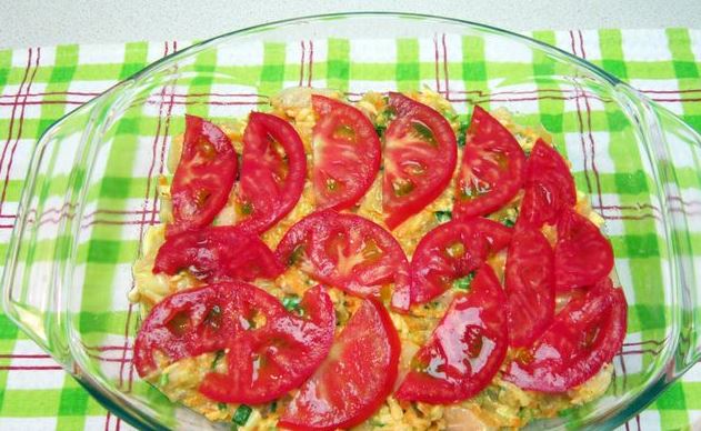 Zucchini Baked with Chicken Fillet and Tomatoes step 6