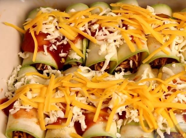 Zucchini Rolls with Chicken step 9