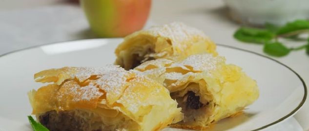 Filo Dough Apple Strudel