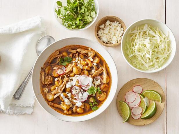 Pozole with Chicken in a Slow Cooker