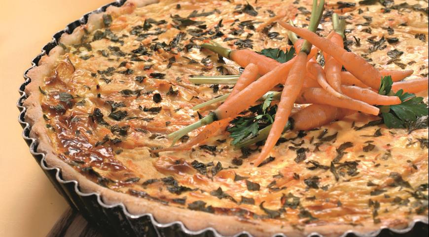 Quiche with Pepper and Carrots