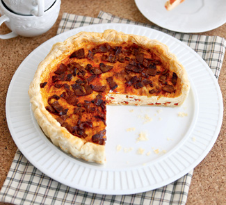 Quiche with Caramelized Pepper