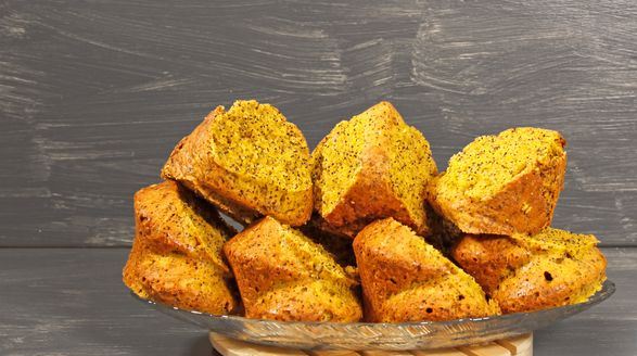 Pumpkin Muffin with Poppy Seeds and New Year Spices