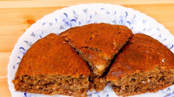 Australian Muffin with Banana, Coconut, Nuts and Cinnamon